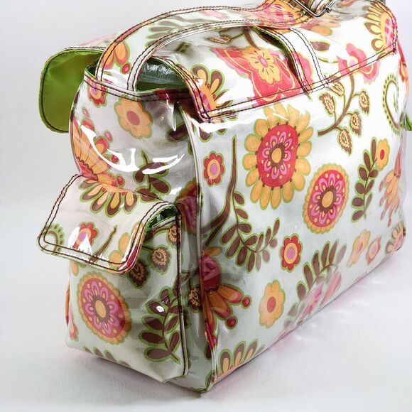 Kalencom New Orleans Diaper Bag Large Multicolor Cotton Floral With Changing Mat - Picture 5 of 16